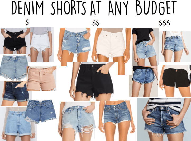denim shorts